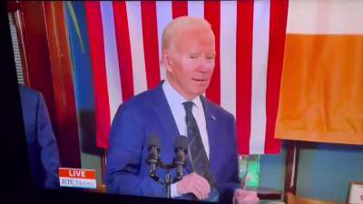 Joe Biden saying that Rob Kearney beat the "Black and Tans"