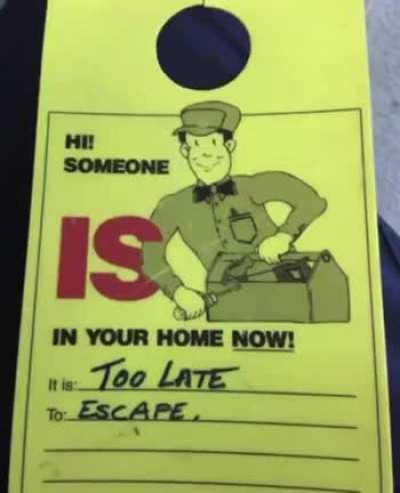 No time to escape, run&hellip;