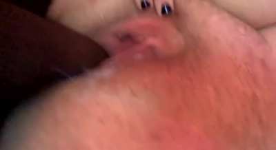 Milf spreads her pussy for bbc