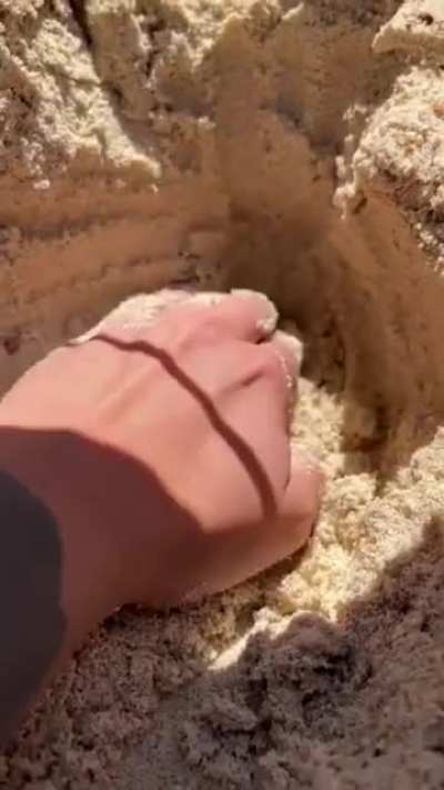 Digging in an existing made hole