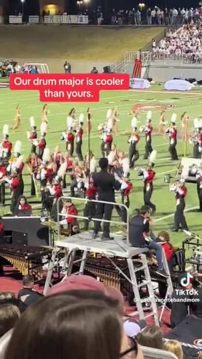 The dancing Drum Major 