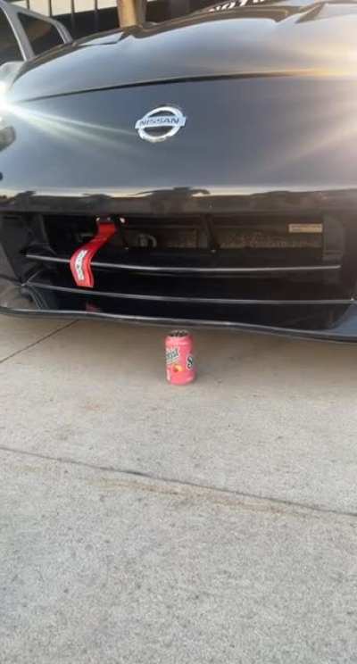 Trying to crush a Soda can