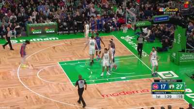[Highlight] Malcolm Brogdon tries the silly stuff while trying to inbounds the ball but fails