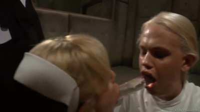 Touching lips