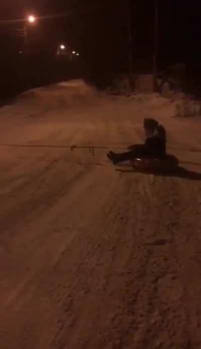 WCGW Extreme land based winter tubing.