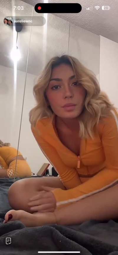 Tiktok live French girl toes &amp; soles 