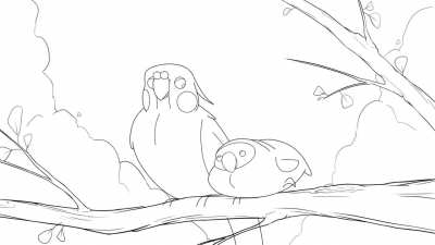 Older animation I did, inspired by my two birds!