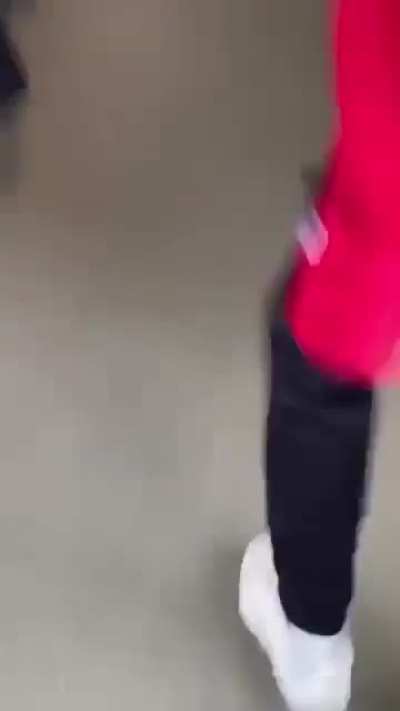 Goes for the takedown and ends up getting a beat down