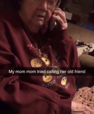 F in the chat for her Mom&rsquo;s old friend