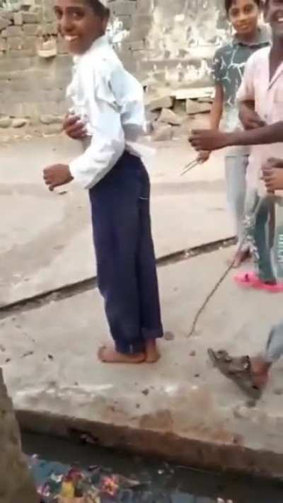 Kids being jackass