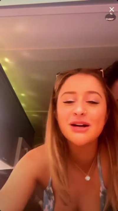 Lovely nip slip.