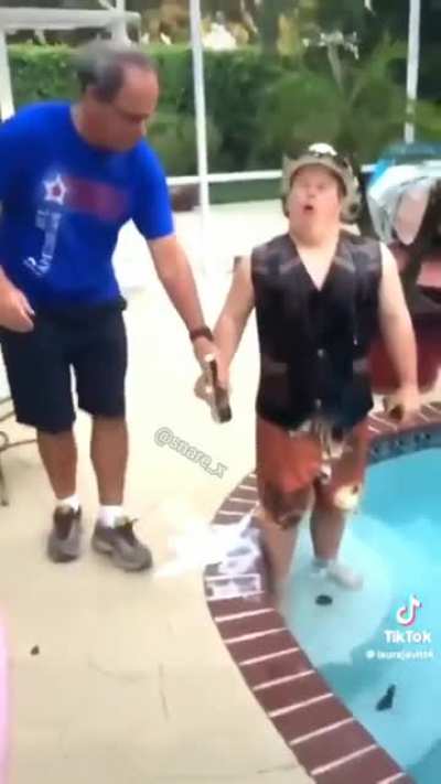 He's having the time of his life.