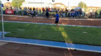 The Final Heat for the Cycle Speedway Over 50's World Championship