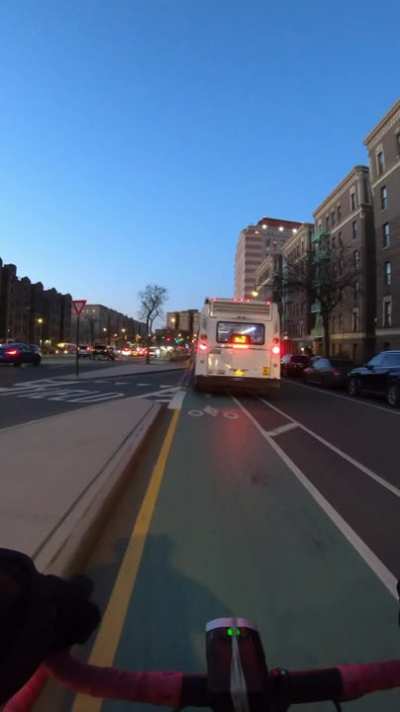 This is why I'll never recommended the Grand Concourse "bike lane" to cyclists looking for a casual ride.
