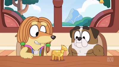 Coco from Bluey scream