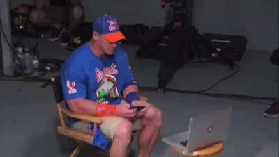 John Cena is surprised by his fan