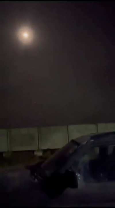 Ukrainian air defence downs a russian drone.