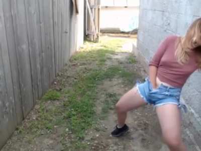 Fingering And Squirting In Her Pants!