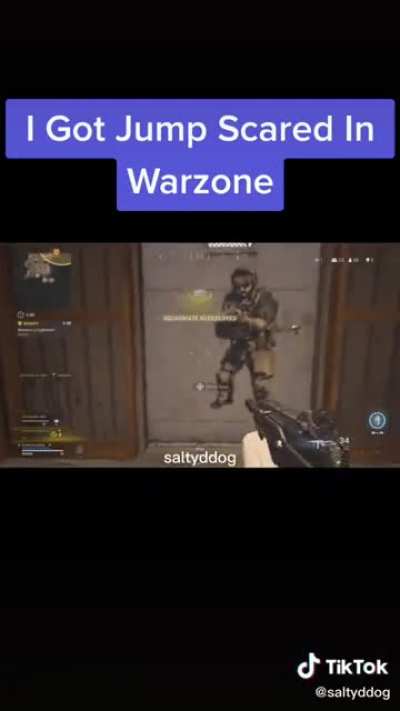 Man got jump scared by his own spray paint. OP: @saltyddog on TikTok