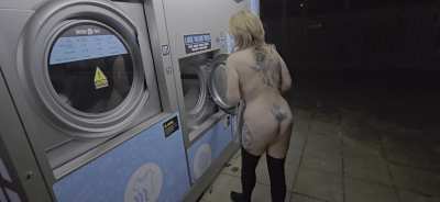 #25 naked in a public laundromat very hard to (f)ind one were i live 🤣🤣