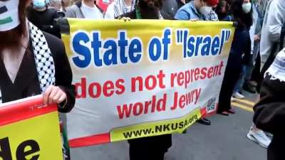 Orthodox Jews marched for Palestine in the streets of New York City