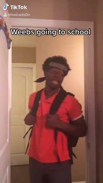 Weebs going to school