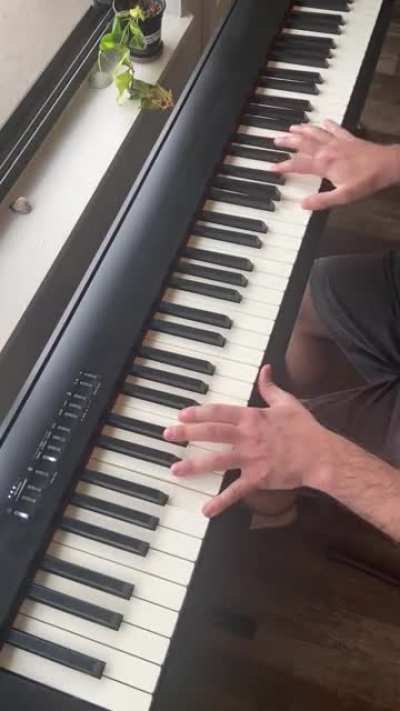 Evil Morty&rsquo;s theme piano cover. Arrangement and inspiration by ThePandaTooth, link in comments