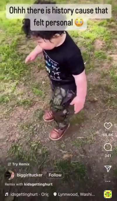 Poor kid got a KO