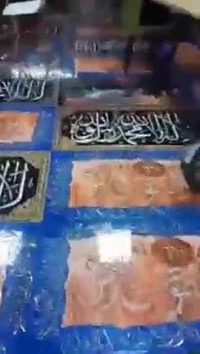 Chinese have started using Kalma written tiles on wall of mosques for flooring in restaurants