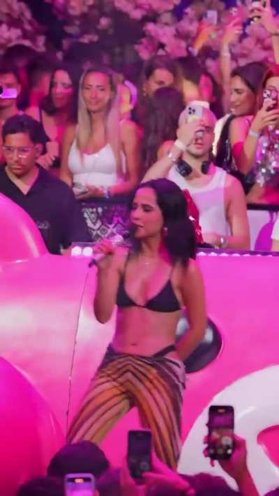 Becky performing at BRESH yesterday in Ibiza, Spain (7/5/2025)