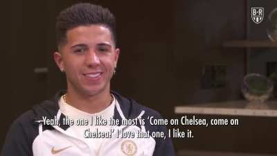 Enzo says his favourite chant is the &lsquo;Come on Chelsea&rsquo; chant