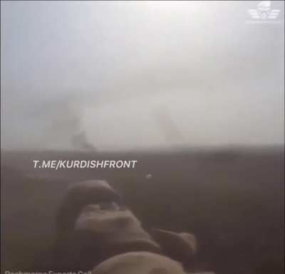Peshmerga  forces destroys  a Iraqi shia militants  Humvee using  atgm (2017)