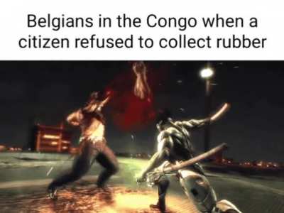 "You have lost your hand privileges" some belgian guy in the Congo (maybe)
