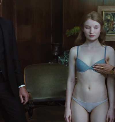 Inspecting Emily Browning's body in Sleeping Beauty