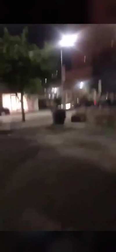 Raleigh, NC- Flash bangs are fired at the owner of a bar named Ruby&rsquo;s Deluxe where medics stationed also themselves