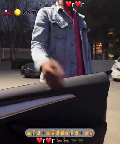 “Get out and open the door or I’m not getting in the car”