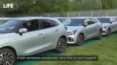 "How unexpected. Very nice." The Russian female scraper feels extremely grateful that her mobilized husband tragically passed away in Ukraine, mainly because she now has the best prize.