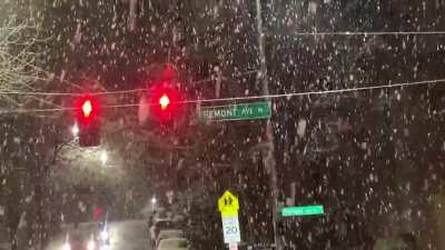 Snow in Fremont