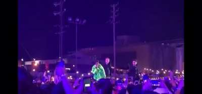 ASAP Rocky pauses show after female fans fall on the ground