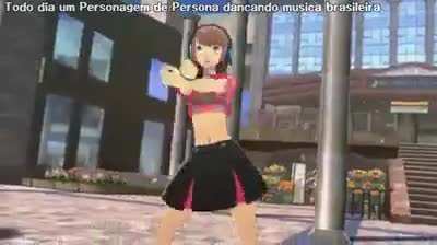 Yukari dancing "Descobridor dos Sete Mares", a brazilian song