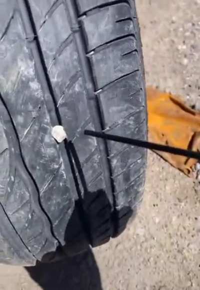 Proper way to get rocks out of your tires