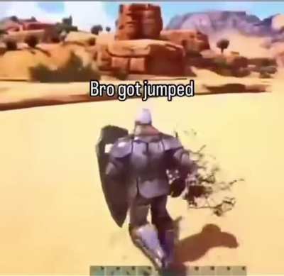 He got jumped