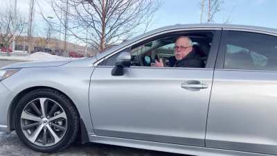 Old guy gets called out for littering.