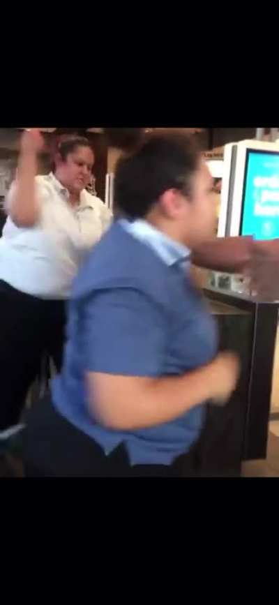 Fight breaks out at McDonald&rsquo;s; bonus boobs