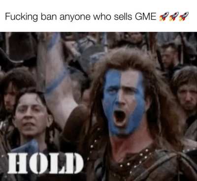 "If you sell GME, you're a pussy." - Warren Buffet probably.