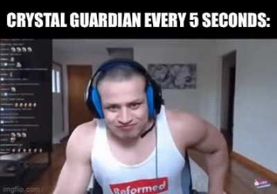 Crystal guardian moment