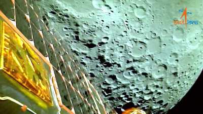 The Moon, as viewed from Chandrayaan-3 during lunar orbit insertion