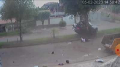 Driver hits tree
