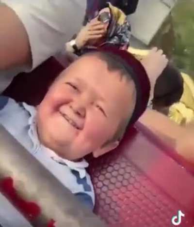 Hasbulla on a rollercoaster