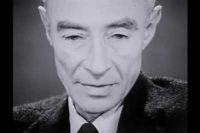 Robert Oppenheimer (aka father of the atomic bomb) famously saying "Now, I am become Death, the destroyer of worlds.&rdquo; after witnessing the successful test of the first atomic bomb in 1945.
